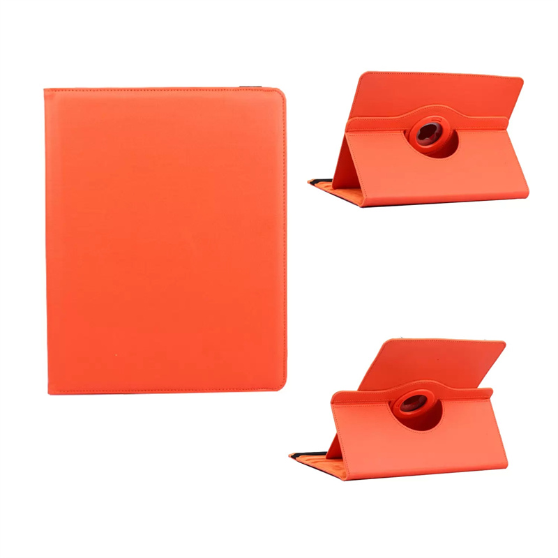 Universal 360 Degree Rotation PU Leather Stand Tablet Cover Case For 7 8 9 10 Inch Protective Solid Colour Wallet Flip Case
