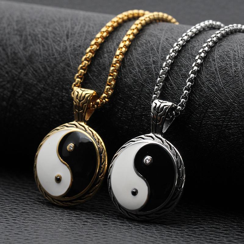 Pendant Necklaces Gold Necklace Men White Black Pendants Stainless Steel Long Chain Gifts Male Accessories Hip Hop Jewelry
Pendant Necklaces Gold Necklace Men White Black Pendants Stainless Steel Long Chain Gifts Male Accessories Hip Hop Jewelry