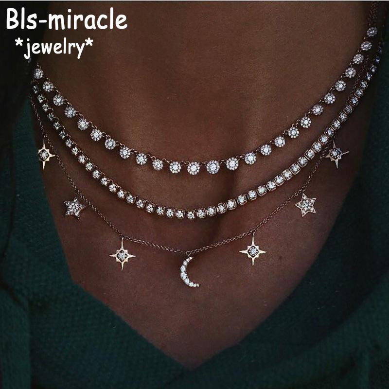 Pendant Necklaces 2021 Boho Vintage Gold For Women Crystal Moon Stars Sun Necklace Multilayer Female Jewelry Valentine Gift
Pendant Necklaces 2021 Boho Vintage Gold For Women Crystal Moon Stars Sun Necklace Multilayer Female Jewelry Valentine Gift