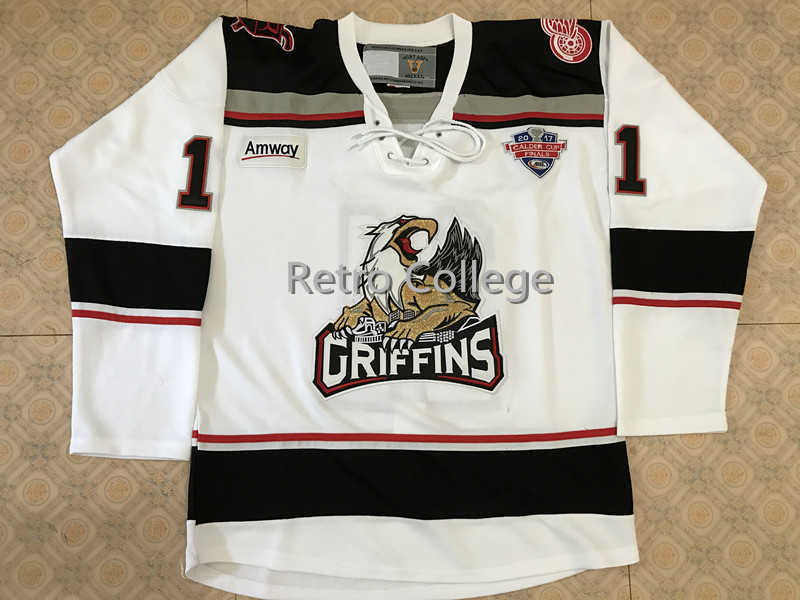 #11 DANIEL CLEARY Grand Rapids Griffins White Men's Hockey Jersey Embroidery Stitched Customize any number and name Jerseys, Black
#11 DANIEL CLEARY Grand Rapids Griffins White Men's Hockey Jersey Embroidery Stitched Customize any number and name Jerseys, Black