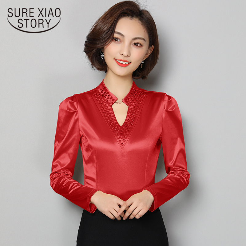 arrived Spring blouse women V-Collar shirts female long sleeve bottom office lady slim clothing D476 30 210521, Black
arrived Spring blouse women V-Collar shirts female long sleeve bottom office lady slim clothing D476 30 210521, Black