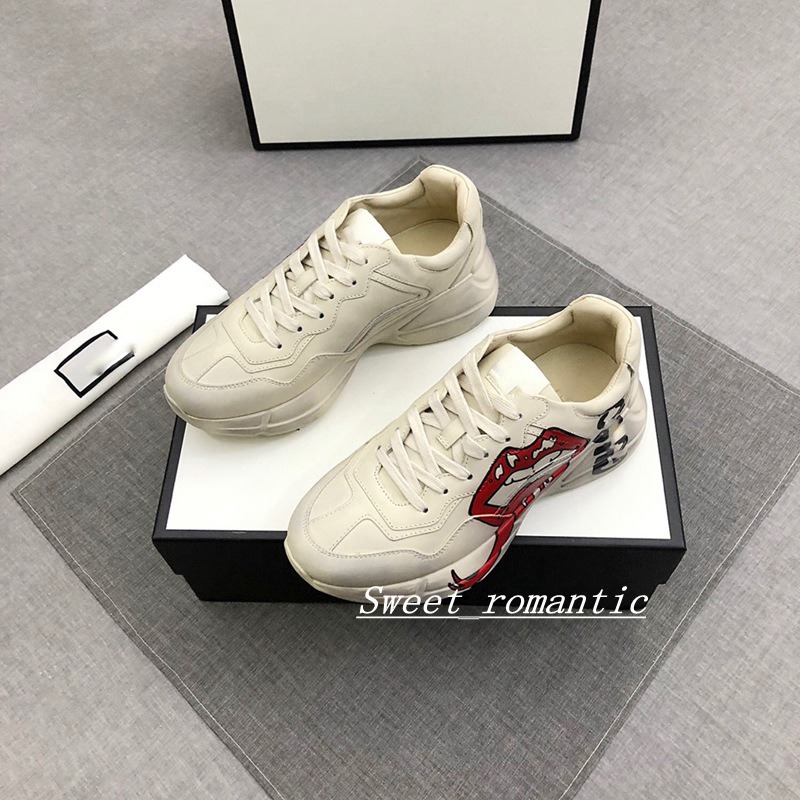2021 Latest Rhyton Leather Sneakers Men's woman Designer Strawberry Pouch Tiger Net Printing Luxury Retro Coach Dad Casual Shoes, Black
2021 Latest Rhyton Leather Sneakers Men's woman Designer Strawberry Pouch Tiger Net Printing Luxury Retro Coach Dad Casual Shoes, Black