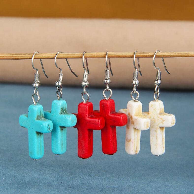 women's Texture cross Tibetan silver turquoise Dangle Chandelier earrings DYMTQE100 fashion gift national style women DIY earring
women's Texture cross Tibetan silver turquoise Dangle Chandelier earrings DYMTQE100 fashion gift national style women DIY earring