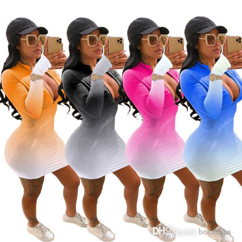 Women Dresses Designers Clothes 2022 Slim Gradient Color Casual Zipper Tight Nightclub Dress Ladies Fashion Skirt, Blue
Women Dresses Designers Clothes 2022 Slim Gradient Color Casual Zipper Tight Nightclub Dress Ladies Fashion Skirt, Blue