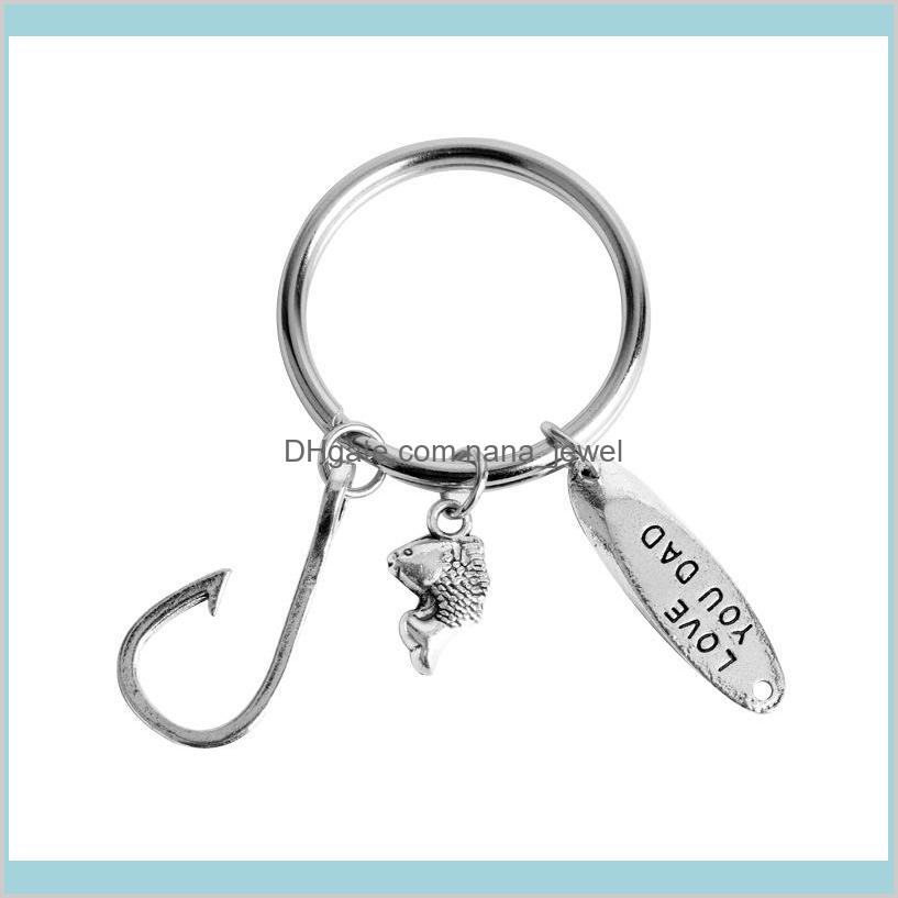 Keychains Fashion Accessories Keychain Keyring Love You Dad Fishing Fish Hook Key Chain Jewelry Fathers Day Gift Drop Delivery 2021 Rk
Keychains Fashion Accessories Keychain Keyring Love You Dad Fishing Fish Hook Key Chain Jewelry Fathers Day Gift Drop Delivery 2021 Rk
