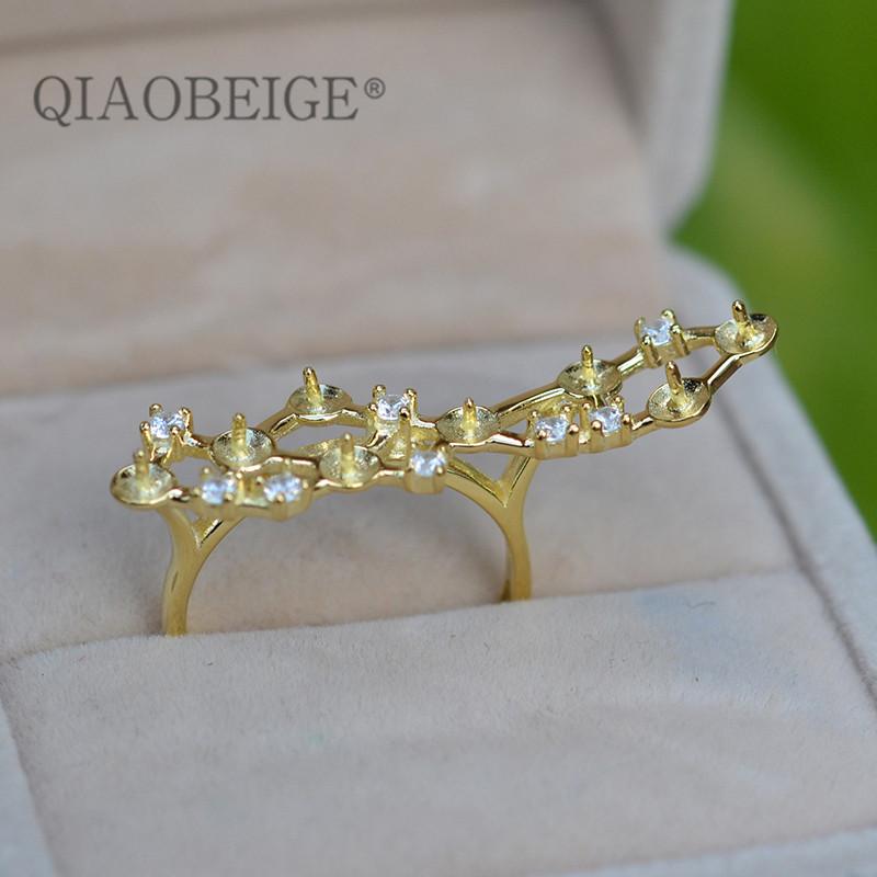 Cluster Rings QIAOBEIGE 2pcs Diy Pearl Jewelry Accessory Large 925 Silver Sterling Top Quality Elegant 8 Pearls Ring Huge Open For Women, Golden;silver
Cluster Rings QIAOBEIGE 2pcs Diy Pearl Jewelry Accessory Large 925 Silver Sterling Top Quality Elegant 8 Pearls Ring Huge Open For Women, Golden;silver