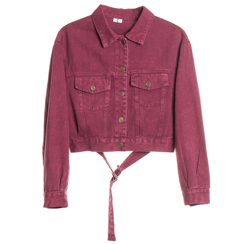 Demin Jacket women Fashion cotton denim short outwear jacket coat for female Spring Autumn 210524