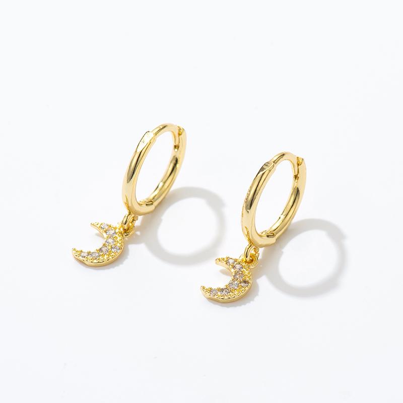 Hoop & Huggie SIPENGJEL Fashion Cubic Zircon Moon Small Earrings Geometric Korean Style Drop For Women Jewelry 2021
Hoop & Huggie SIPENGJEL Fashion Cubic Zircon Moon Small Earrings Geometric Korean Style Drop For Women Jewelry 2021