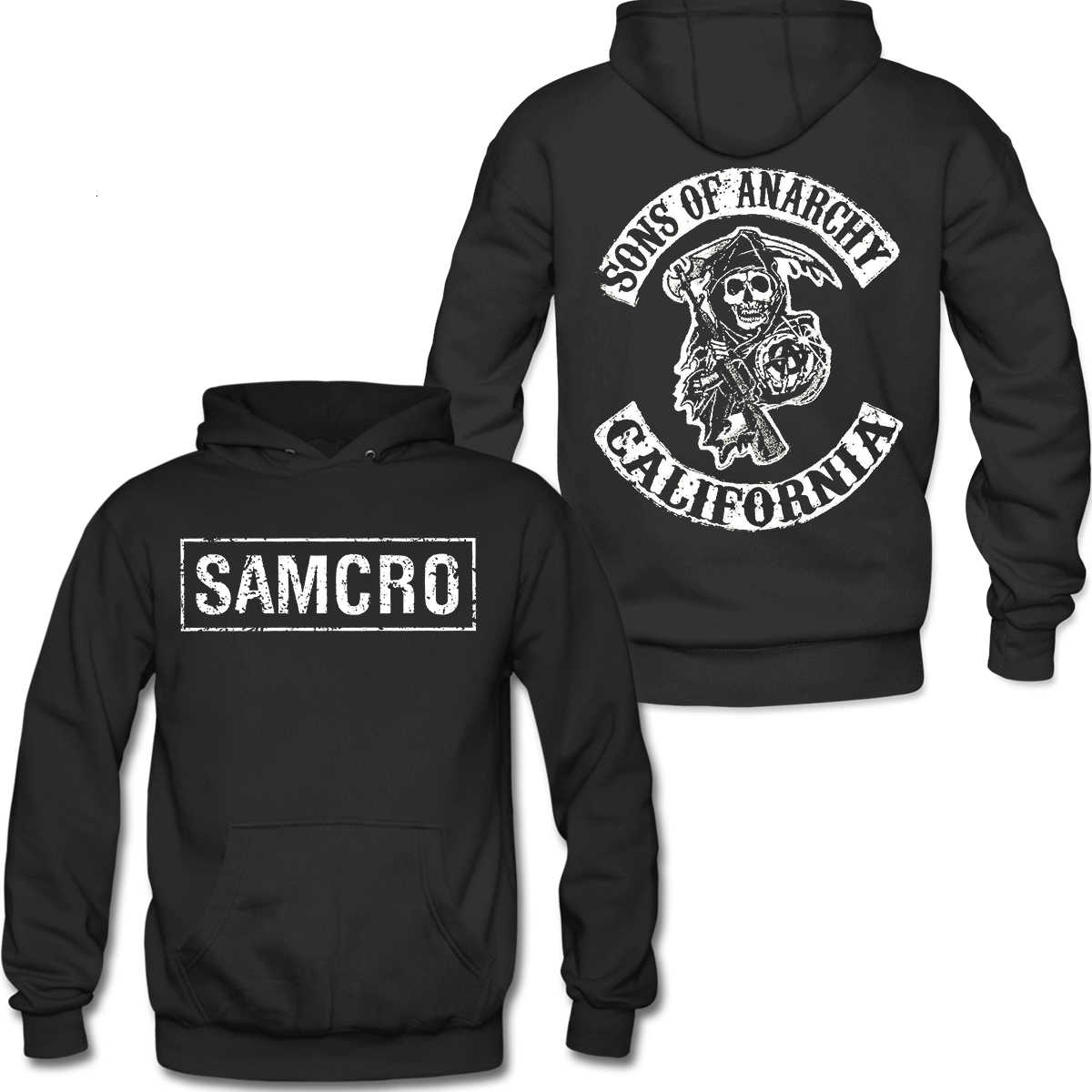 Men's Jackets Spring and Fall Sons of Anarchy Samcro Double Sided Pull-over Hoodie Sweatshirt, Black;brown
Men's Jackets Spring and Fall Sons of Anarchy Samcro Double Sided Pull-over Hoodie Sweatshirt, Black;brown