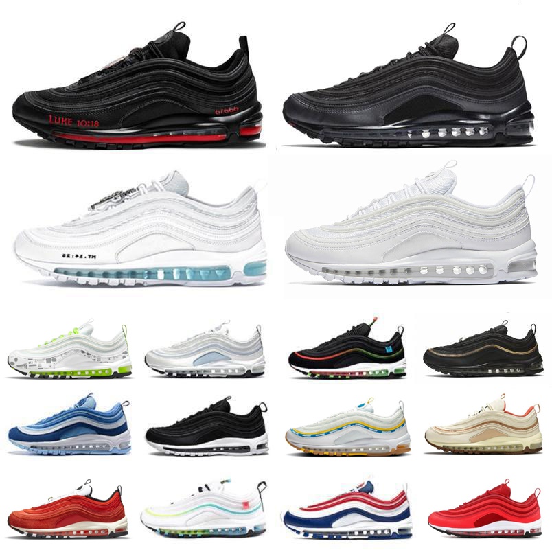 Mschf Lil Nas Satan Luke inri jesus mens Running shoes Halloween Ghost Triple black white Ice gold University Red undefeated 97s men women trainer Sports Sneakers, Pay for box
Mschf Lil Nas Satan Luke inri jesus mens Running shoes Halloween Ghost Triple black white Ice gold University Red undefeated 97s men women trainer Sports Sneakers, Pay for box