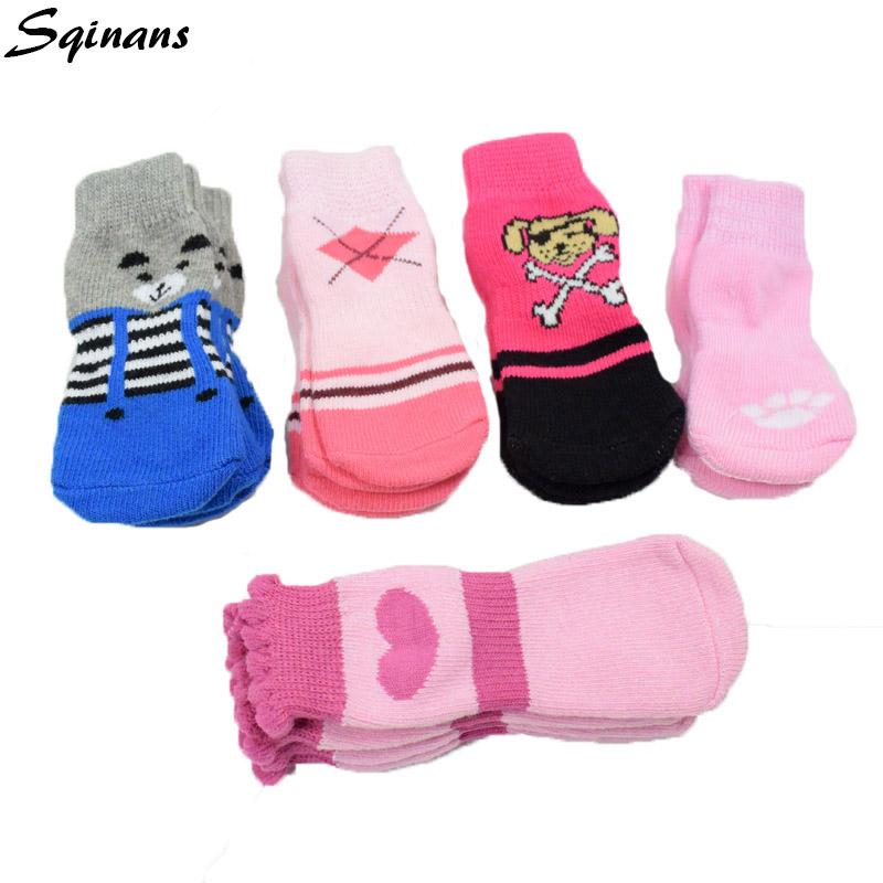 Dog Apparel Sqinans 4pcs/Set Non-slip Pet Socks Cartoon Print Shoes Winter Warm Knitted For S-XL
Dog Apparel Sqinans 4pcs/Set Non-slip Pet Socks Cartoon Print Shoes Winter Warm Knitted For S-XL
