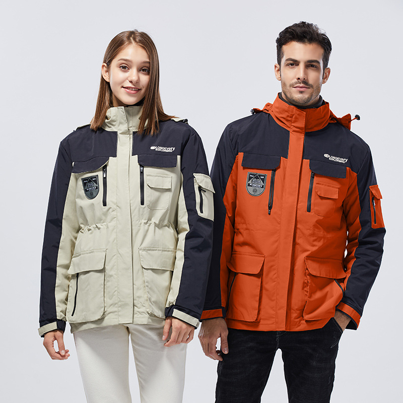 Men's Three-in-one Windbreaker for Jackets Can Be Disassembled for Women's Jackets In Autumn and Winter. Couples Outdoor Mountaine, Black
Men's Three-in-one Windbreaker for Jackets Can Be Disassembled for Women's Jackets In Autumn and Winter. Couples Outdoor Mountaine, Black