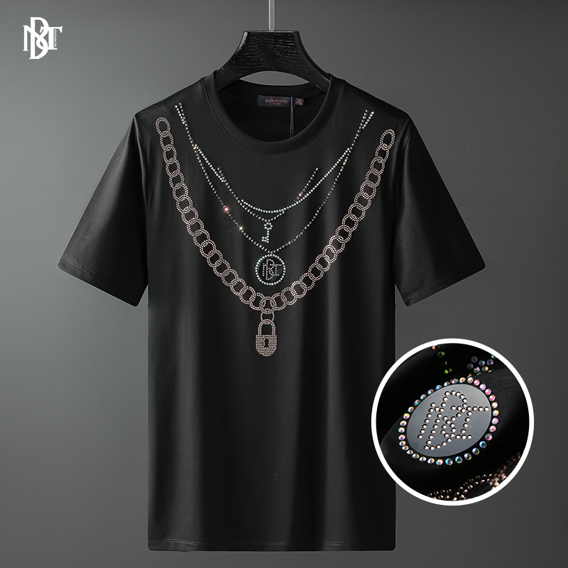 t shirt tuishang men's clothing - spring and summer 2021 ins personalized street fashion brand european diamond short sleeve, White;black
t shirt tuishang men's clothing - spring and summer 2021 ins personalized street fashion brand european diamond short sleeve, White;black