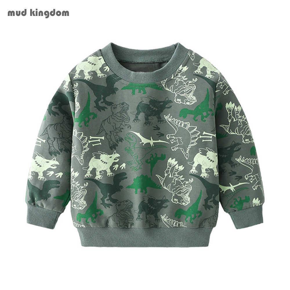 Mudkingdom Boys Sweatshirts Overall Fashion Dinosaur Print Long Sleeve O-Neck Casual Kids Clothes 210615, Gray
Mudkingdom Boys Sweatshirts Overall Fashion Dinosaur Print Long Sleeve O-Neck Casual Kids Clothes 210615, Gray