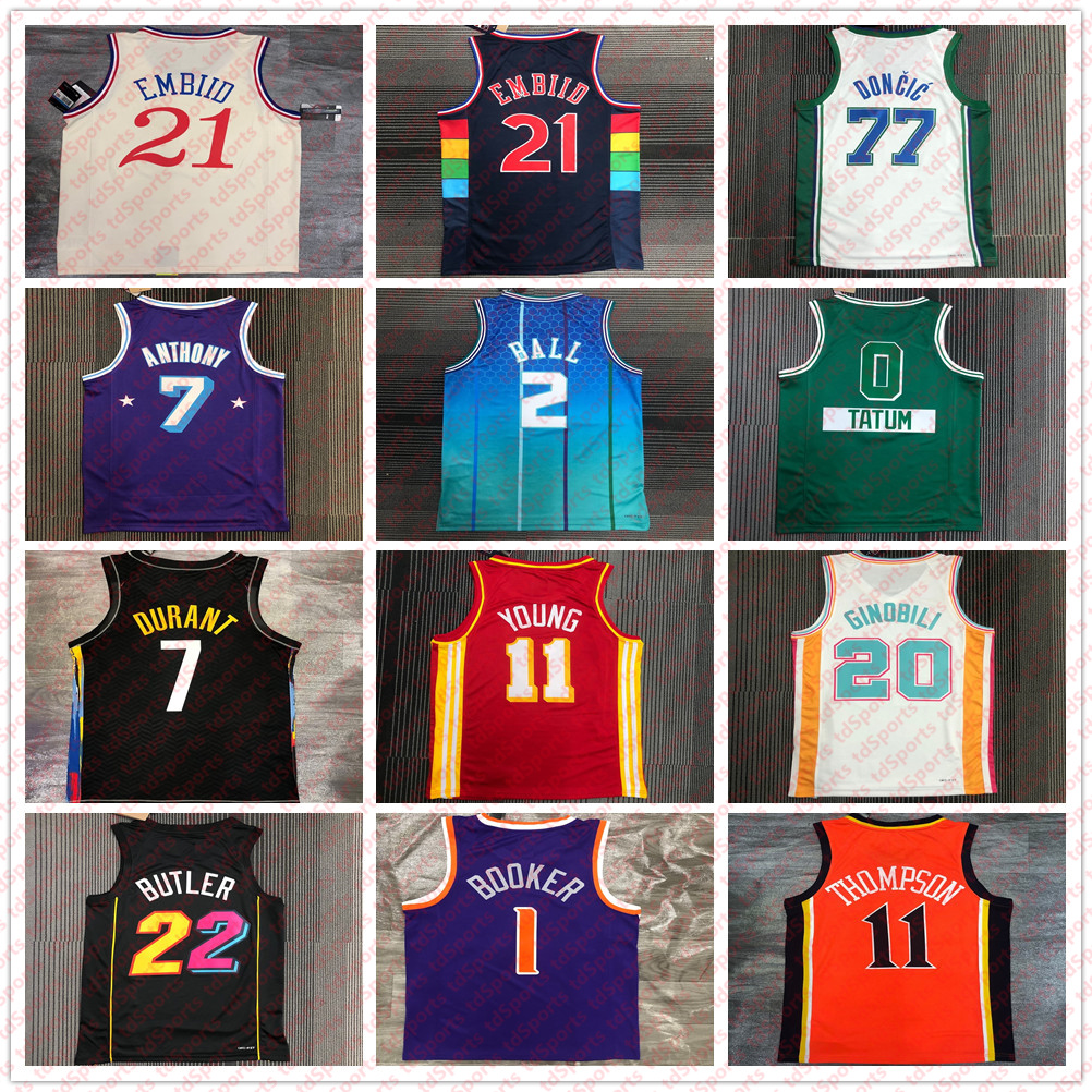 Stitched Basketball Stephen Curry Jersey LaMelo Ball Lillard Young Donovan Mitchell Devin Booker Ja Morant Kevin Durant Luka Doncic Antetokounmpo Butler City, As shown in illustration
Stitched Basketball Stephen Curry Jersey LaMelo Ball Lillard Young Donovan Mitchell Devin Booker Ja Morant Kevin Durant Luka Doncic Antetokounmpo Butler City, As shown in illustration