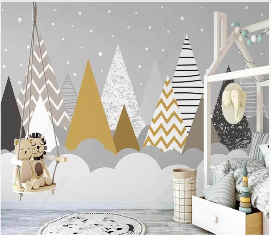 Wallpapers Custom Po Wallpaper For Walls 3 D European Hand-painted Geometric Figures Woods Simple Clouds Children's Room Background Wall, As pic
Wallpapers Custom Po Wallpaper For Walls 3 D European Hand-painted Geometric Figures Woods Simple Clouds Children's Room Background Wall, As pic
