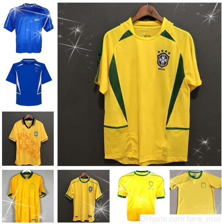 88 00 02 03 soccer jerseys retro shirts Carlos Romario Ronaldo Ronaldinho 2004 camisa de futebol 1994 BraziLS 2006 1982 RIVALDO ADRIANO от DHgate WW