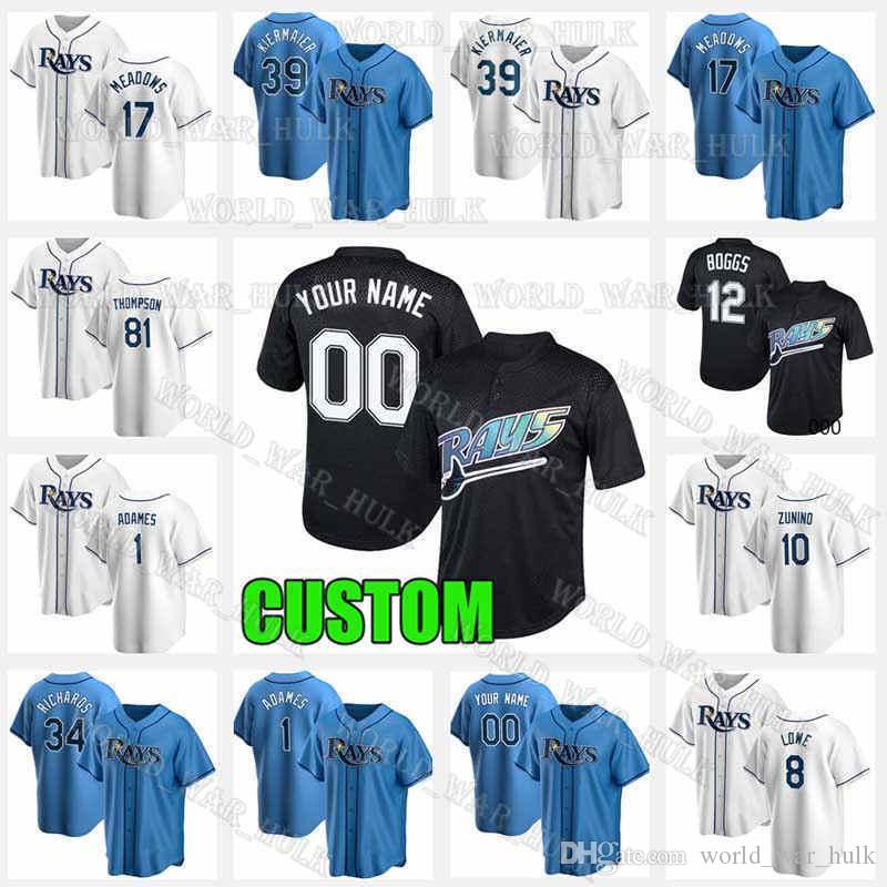 12 Wade Boggs Jersey 39 Kevin Kiermaier Tampa 18 Joey Wendle Bay 56 Randy Arozarena Ryan Yarbrough Rays Retro Mike Zunino Mesh, Custom 2021 new coolbase(guanmang)+patch
12 Wade Boggs Jersey 39 Kevin Kiermaier Tampa 18 Joey Wendle Bay 56 Randy Arozarena Ryan Yarbrough Rays Retro Mike Zunino Mesh, Custom 2021 new coolbase(guanmang)+patch