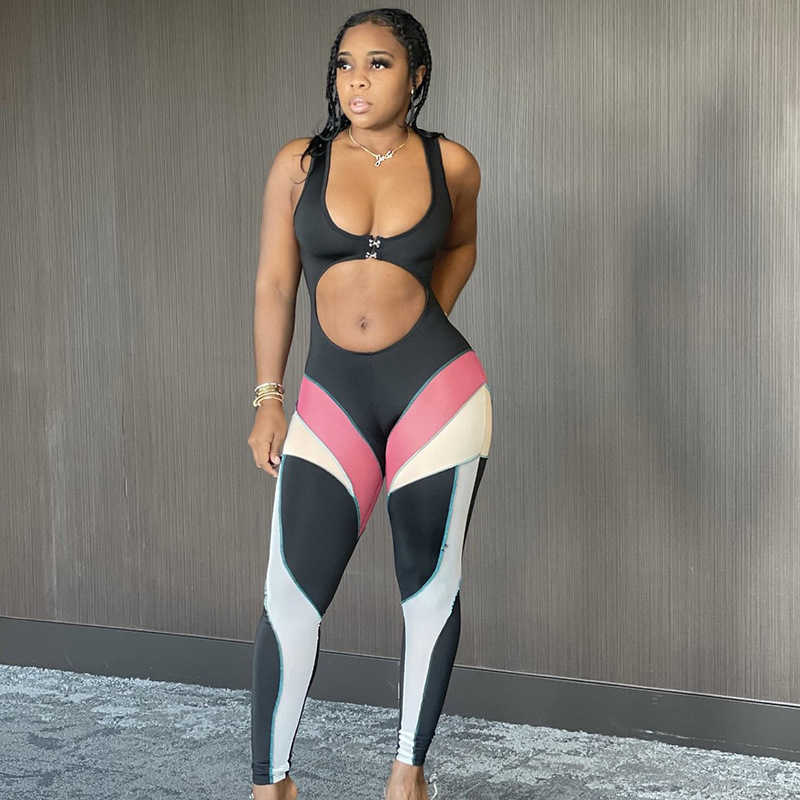 QuanRun Sexy Women Sleeveless Contrast Color Crop Jumpsuits Fashion Casual Femmal Bodycon Clothing Party Club Streetwear 210604, Black
QuanRun Sexy Women Sleeveless Contrast Color Crop Jumpsuits Fashion Casual Femmal Bodycon Clothing Party Club Streetwear 210604, Black