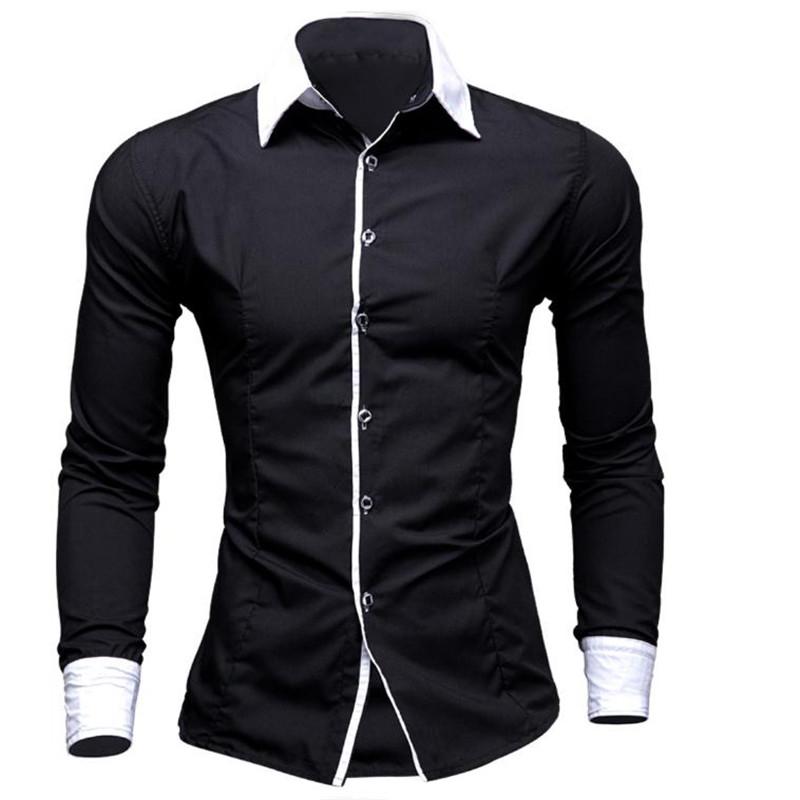 Men's Long-sleeved Shirts Spring And Summer Solid Color British Style Fashion Business Casual Shirt 8