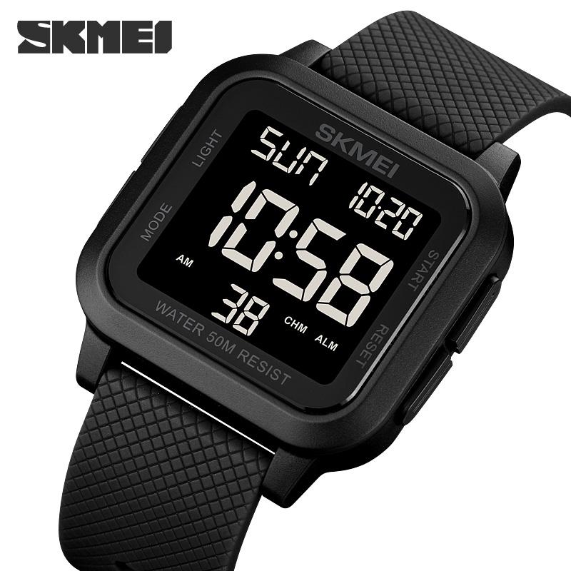 Wristwatches Relogio Masculino SKMEI Digital Watch For Men 2Time EL Light Display Sport Chrono Wristwatch 50m Waterproof Countdown Clock, Slivery;brown
Wristwatches Relogio Masculino SKMEI Digital Watch For Men 2Time EL Light Display Sport Chrono Wristwatch 50m Waterproof Countdown Clock, Slivery;brown
