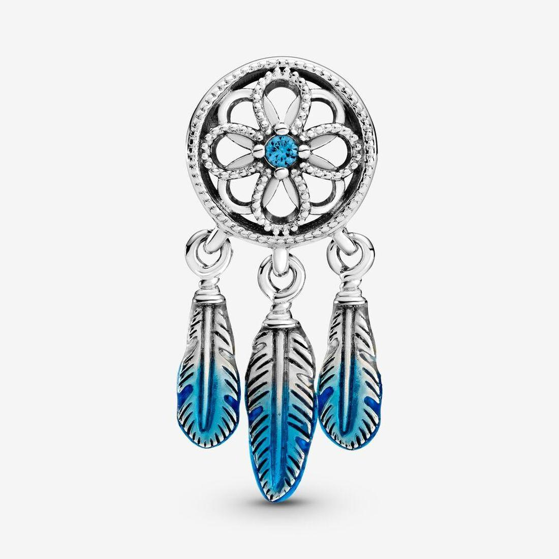 Genuine New Arrival 925 Sterling Silver Spiritual Dreamcatcher Dangle Charm Fit Original European Bracelet Fashion Jewelry Accessories