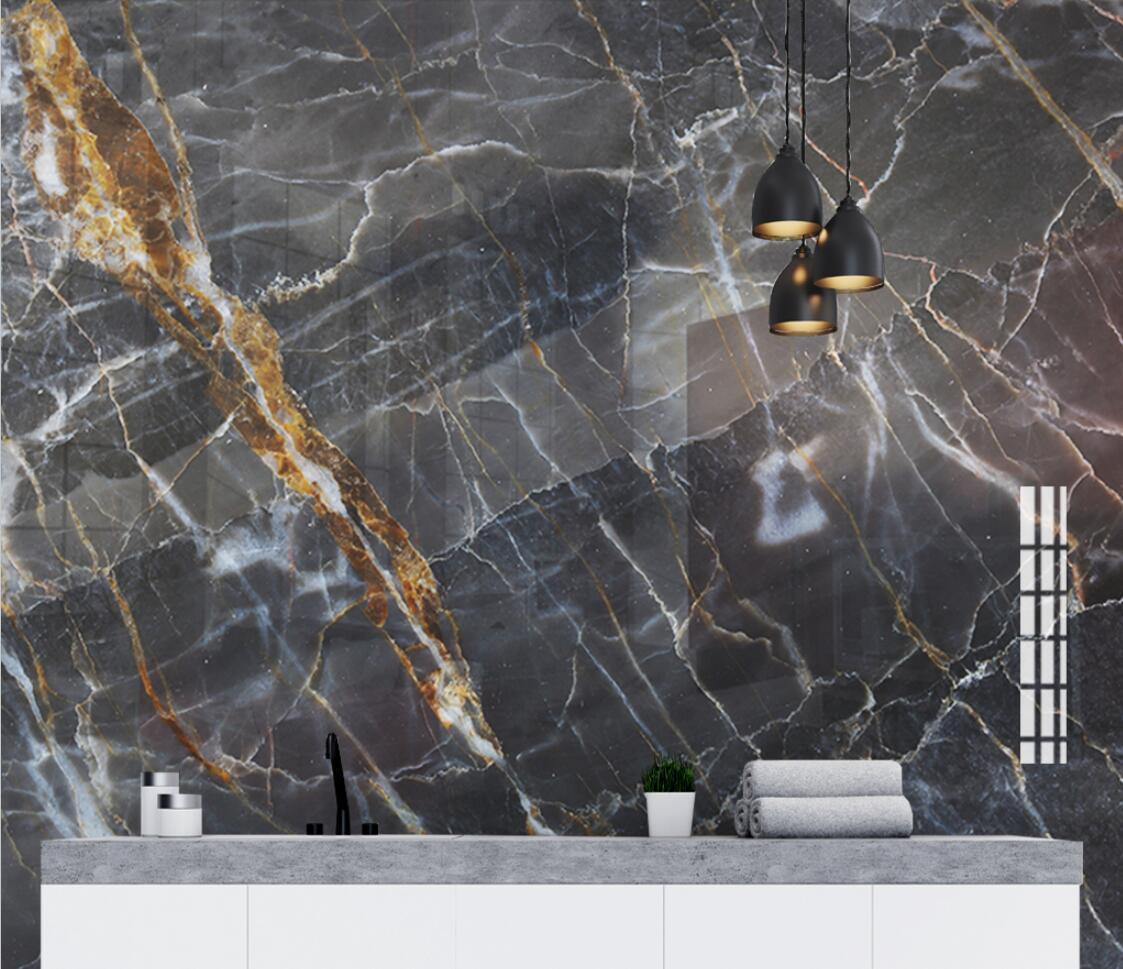 Custom Photo Wall Mural Modern Black marble 3D Bedroom Living Room TV Background decoration Wallpaper Wall