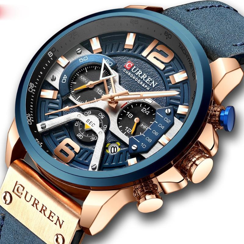 Wristwatches Casual Sport Watches For Men Top Military Leather Wrist Watch Man Clock Fashion Chronograph Wristwatch, Slivery;brown
Wristwatches Casual Sport Watches For Men Top Military Leather Wrist Watch Man Clock Fashion Chronograph Wristwatch, Slivery;brown