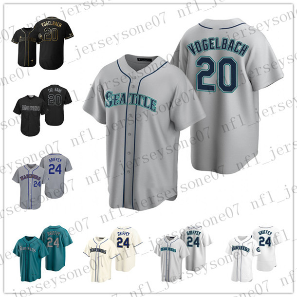 Custom Seattle men women youth Mariners 24 Ken Griffey Jr. 20 Daniel Vogelbach white gray blue Authentic 2020 Home Jersey, Black
Custom Seattle men women youth Mariners 24 Ken Griffey Jr. 20 Daniel Vogelbach white gray blue Authentic 2020 Home Jersey, Black