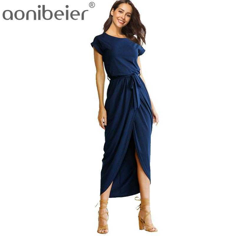 Short Sleeve Maxi Dresses Asymmetric Hem Sexy Women Club Dress Long Party Plus Size Summer O Neck Sashes 210604, Black
Short Sleeve Maxi Dresses Asymmetric Hem Sexy Women Club Dress Long Party Plus Size Summer O Neck Sashes 210604, Black