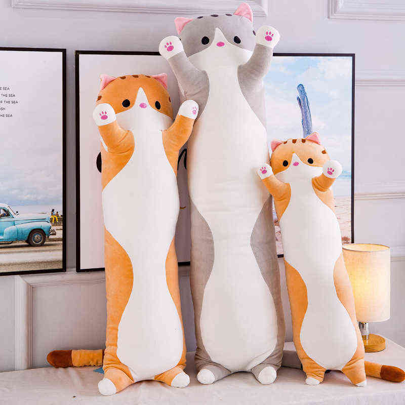 50/70/90/110/130cm Cute Soft Long Cat Pillow Stuffed Plush Toys Office Nap Pillow Home Comfort Cushion Decor Gift Doll Child 211109
50/70/90/110/130cm Cute Soft Long Cat Pillow Stuffed Plush Toys Office Nap Pillow Home Comfort Cushion Decor Gift Doll Child 211109