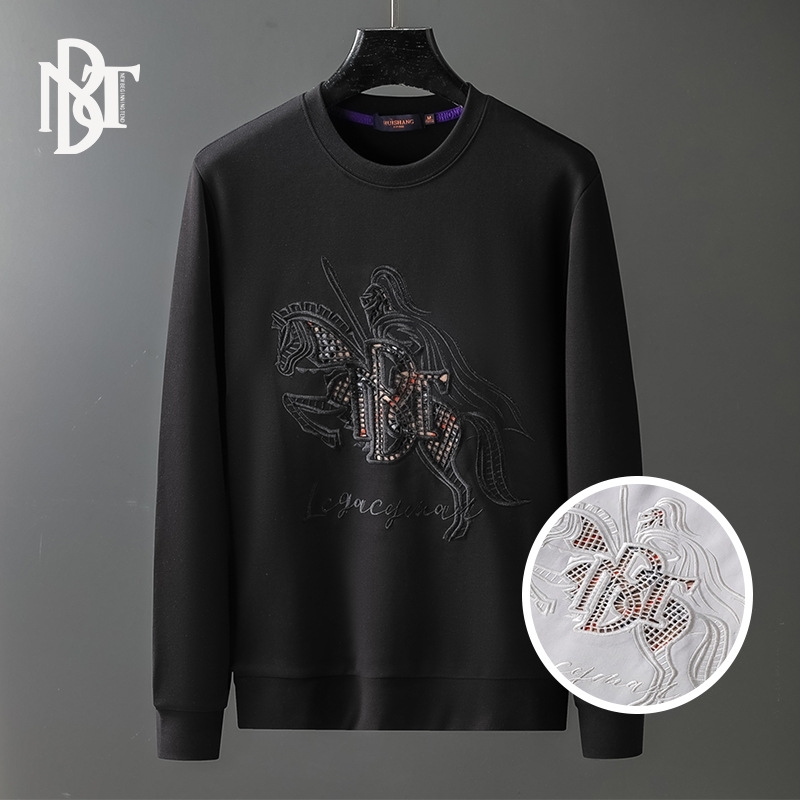 Trendy men's sweater 2021 autumn and winter new embroidered letter top fashion long sleeve couple clothes, White
Trendy men's sweater 2021 autumn and winter new embroidered letter top fashion long sleeve couple clothes, White