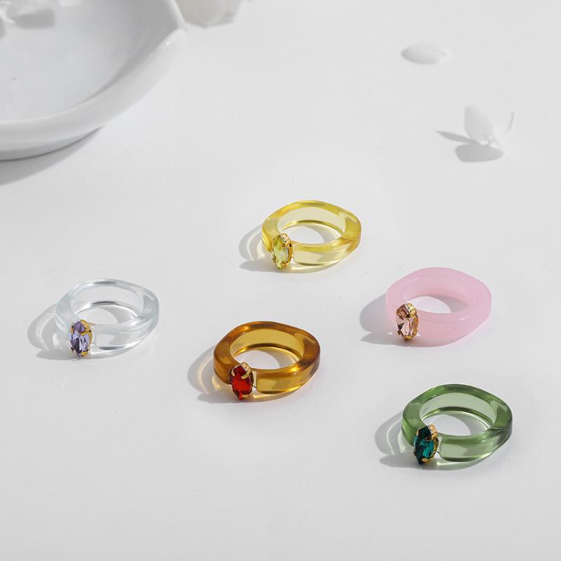 Wedding Rings Fashion Transparent Pink Green Yellow Resin Acrylic For Women Colorful Rhinestone Round Finger Ring Party Jewelry Gift
Wedding Rings Fashion Transparent Pink Green Yellow Resin Acrylic For Women Colorful Rhinestone Round Finger Ring Party Jewelry Gift