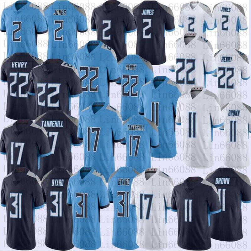 22 Derrick Henry 2 Julio Jones Football Jersey Tennessee„Titans„11 AJ Brown 17 Ryan Tannehill 31 Kevin Byard Mens stitched jerseys 22 Derrick Henry 2 Julio Jones Football Jersey Tennessee„Titans„11 AJ Brown 17 Ryan Tannehill 31 Kevin Byard Mens stitched jerseys
