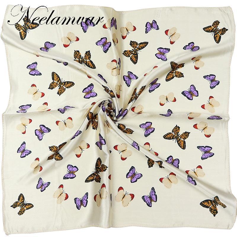 Scarves Elegent Women 60*60cm Square Silk Scarf Butterfly Printed Spring And Autumn Beige Polyester Handkerchief, Blue;gray
Scarves Elegent Women 60*60cm Square Silk Scarf Butterfly Printed Spring And Autumn Beige Polyester Handkerchief, Blue;gray