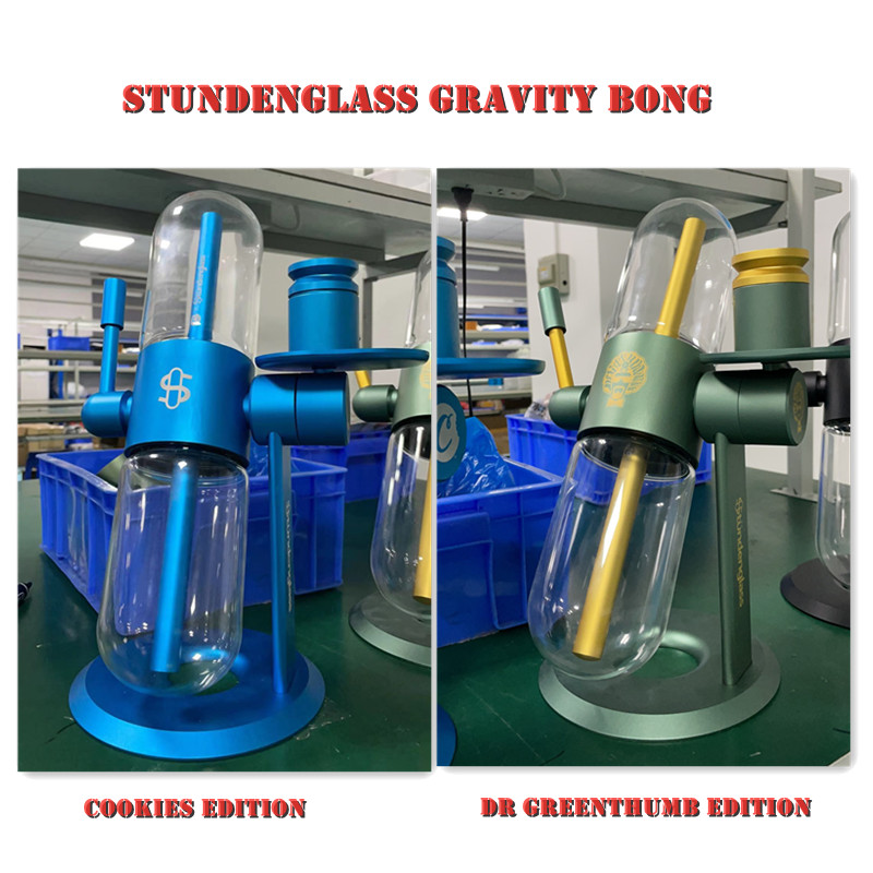 Stundenglass Gravity Bong Water Glass Pipes E-cigarette Kits For Recycler Concentrates and Shisha Tobacco 360-Degree Rotating Vaporizer Dab Rig, Black
Stundenglass Gravity Bong Water Glass Pipes E-cigarette Kits For Recycler Concentrates and Shisha Tobacco 360-Degree Rotating Vaporizer Dab Rig, Black