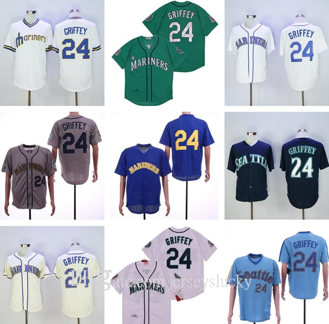 Men Women kids youth Seattle Baseball Jerseys 24 Ken Griffey Jr Vintage Green Navy Blue Blue Beige Grey Stitched Flexbase 2016 Cool Base, Colour 1
Men Women kids youth Seattle Baseball Jerseys 24 Ken Griffey Jr Vintage Green Navy Blue Blue Beige Grey Stitched Flexbase 2016 Cool Base, Colour 1