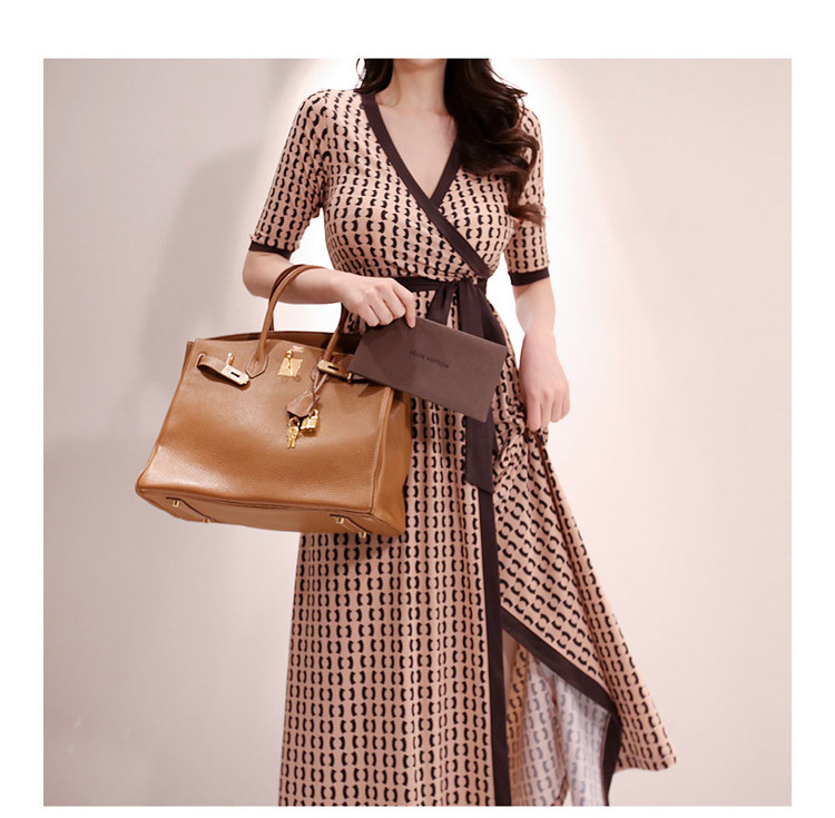 Summer Sexy V Neck Slim Retro Print Wrap Split Long Dress Party Office ladies High Waist Beach Maxi Dresses Femme Vestidos 210519
