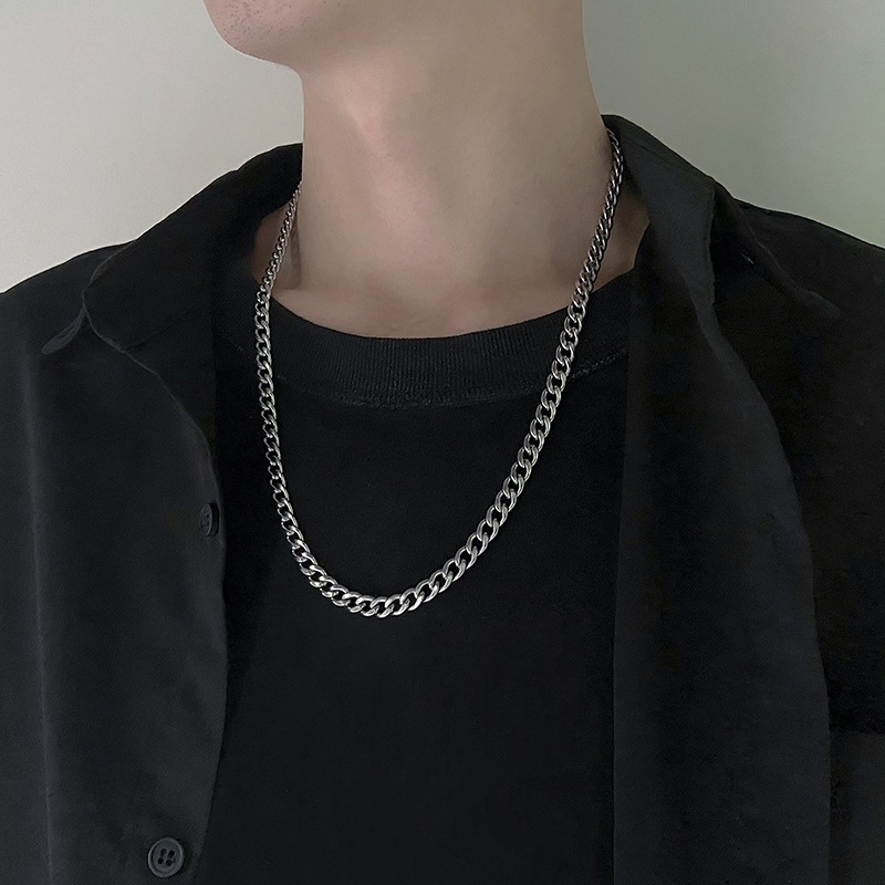 Steel Stainless Chain Necklaces for Women Men Long Hip Hop Necklace on the Neck Fashion Jewelry Accessories Friends Gifts, Silver
Steel Stainless Chain Necklaces for Women Men Long Hip Hop Necklace on the Neck Fashion Jewelry Accessories Friends Gifts, Silver