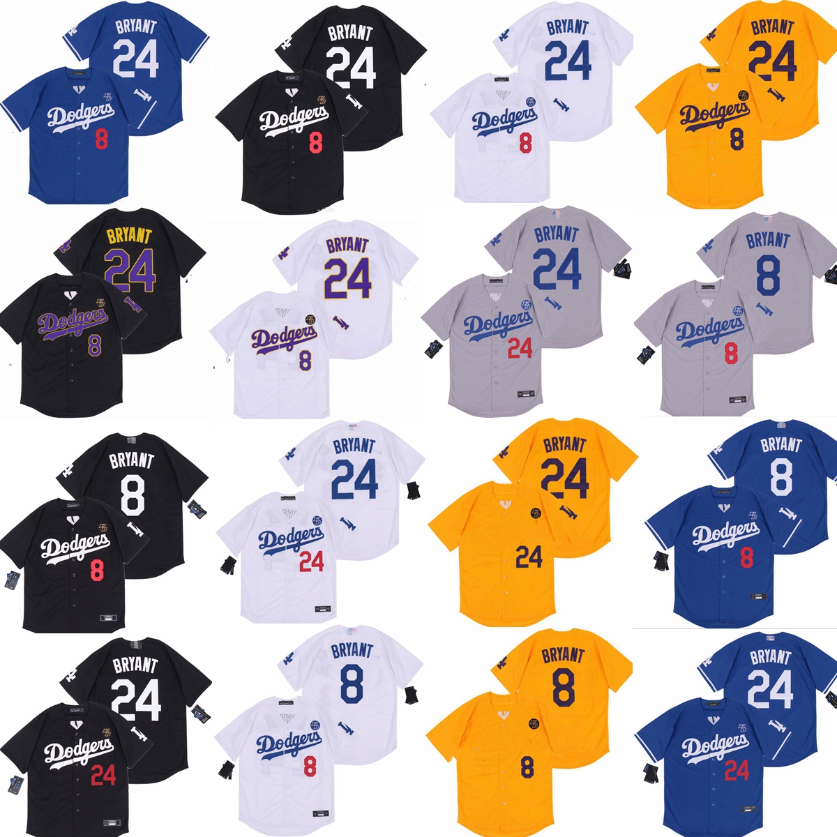 Baseball Jersey Dodgers 8 Black Mamba Bryant Lakers 24 Stitched Name Jerseys, Blue;black
Baseball Jersey Dodgers 8 Black Mamba Bryant Lakers 24 Stitched Name Jerseys, Blue;black