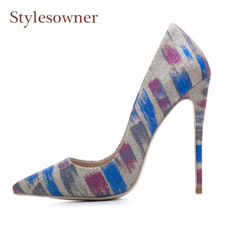 Stylesowner 2021 Spring Autumn Shoes For Women Sexy Pointed Toe 12cm Thin High Heel Pumps Ladies Print Dress Party, Black
Stylesowner 2021 Spring Autumn Shoes For Women Sexy Pointed Toe 12cm Thin High Heel Pumps Ladies Print Dress Party, Black