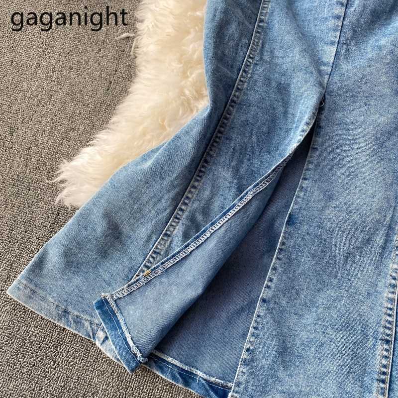 Womens Summer Denim Dresses Sexy V Neck Slim Spaghetti Straps Jeans Back Split Bodycon Long Trumpet 210601