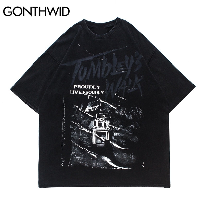 Oversized T-Shirts Hip Hop Distressed Punk Rock Gothic Tshirts Casual Loose Harajuku Streetwear Short Sleeve Tees Tops 210602, Black
Oversized T-Shirts Hip Hop Distressed Punk Rock Gothic Tshirts Casual Loose Harajuku Streetwear Short Sleeve Tees Tops 210602, Black