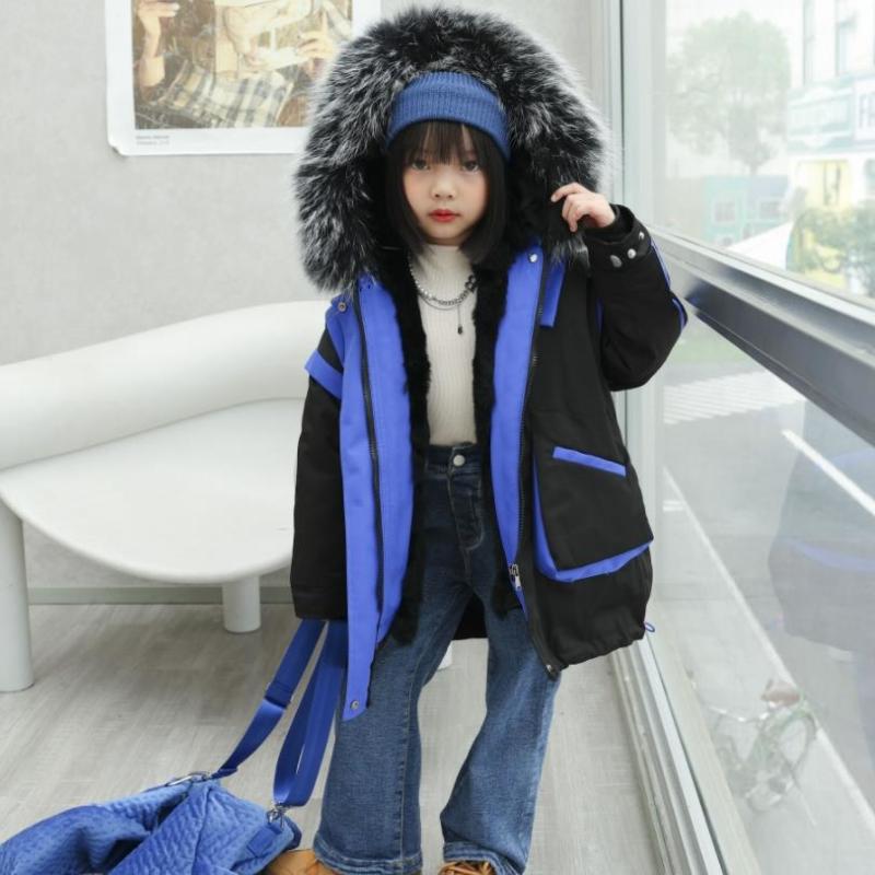 Jackets Winter Real Fur Coat Rex Liner Parka Overcoat Kids Thicker Warm Outerwear Boys Girls Jacket For Cold Weather A680, Blue;gray
Jackets Winter Real Fur Coat Rex Liner Parka Overcoat Kids Thicker Warm Outerwear Boys Girls Jacket For Cold Weather A680, Blue;gray