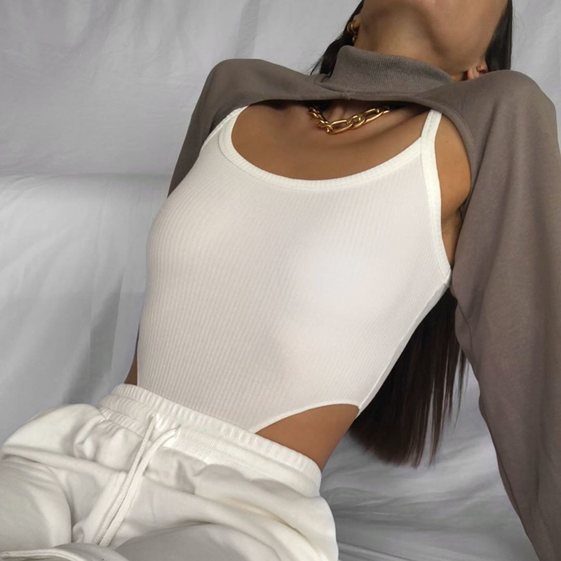 Sexy Women Slim Bodysuits Summer Fashion Ladies Bomb Knitted Bodysuit Vintage Female Chic Tops Girls Stylish 210430