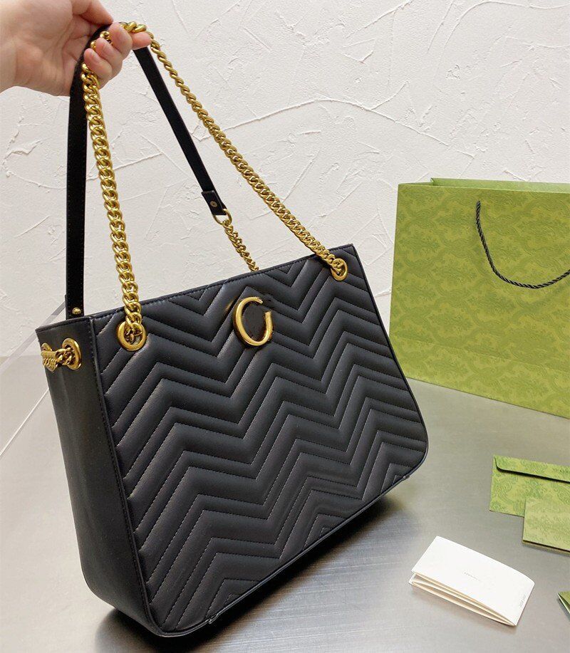 G Latest Women Black Marmont Chains Bags Leather Crossbody Lady Handbags Purses Backpack Zig Zag Tote-Chain-Bag Tote Shoulder Bag purse 36*26cm, Multi-color
G Latest Women Black Marmont Chains Bags Leather Crossbody Lady Handbags Purses Backpack Zig Zag Tote-Chain-Bag Tote Shoulder Bag purse 36*26cm, Multi-color
