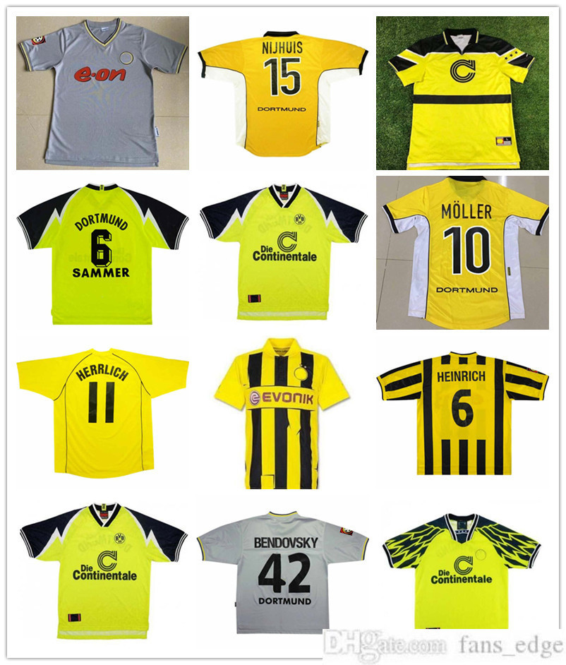 1995 96 97 98 99 2000 01 02 Borussia Retro dortmund Soccer Jersey Lewandowski REUS METZELDER DEDE MOLLER AMOROSO ROSICKY BOBIC Classic adult, Black;yellow
1995 96 97 98 99 2000 01 02 Borussia Retro dortmund Soccer Jersey Lewandowski REUS METZELDER DEDE MOLLER AMOROSO ROSICKY BOBIC Classic adult, Black;yellow