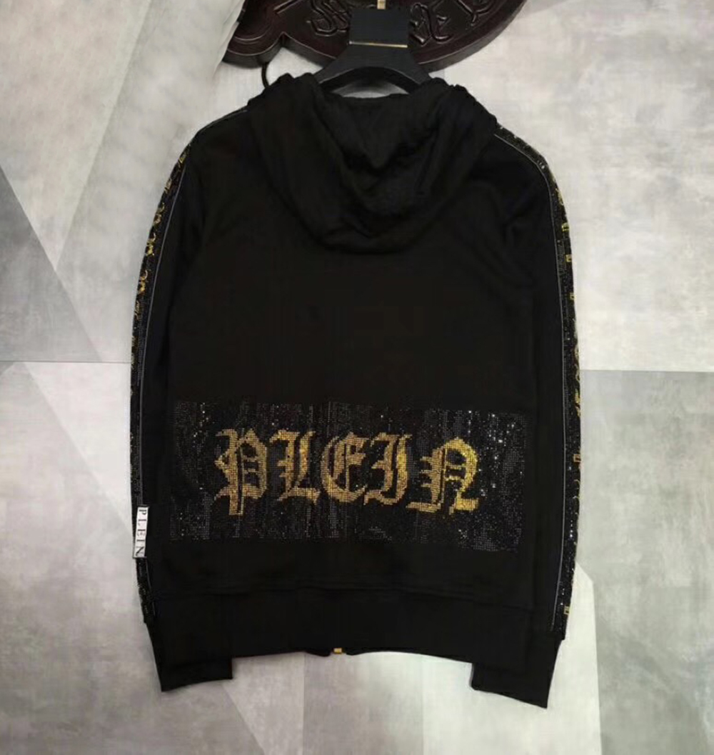 PLEIN BEAR Brand Warm Thick Sweatshirt Hip-Hop Loose Characteristic Personality Skull Pullover Rhinestone Luxury Men's Hoodie 81447, Black
PLEIN BEAR Brand Warm Thick Sweatshirt Hip-Hop Loose Characteristic Personality Skull Pullover Rhinestone Luxury Men's Hoodie 81447, Black