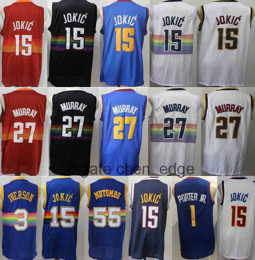 Men Nikola Jokics 15 Jamal Murray Jersey 27 1 Michael Porter Jr. Allen Iverson 3 Dikembe Mutombo 55 Basketball Earned Edition City Navy Red
Men Nikola Jokics 15 Jamal Murray Jersey 27 1 Michael Porter Jr. Allen Iverson 3 Dikembe Mutombo 55 Basketball Earned Edition City Navy Red