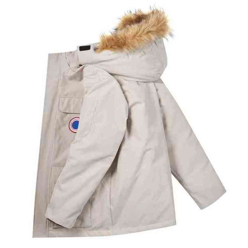 Winter Canadian Goode Map Table Down Jacket Men's And Women's Couple Large Thickened Big Parker Gooses Work Coat Enlarged Raccoon Dog Hair
Winter Canadian Goode Map Table Down Jacket Men's And Women's Couple Large Thickened Big Parker Gooses Work Coat Enlarged Raccoon Dog Hair
